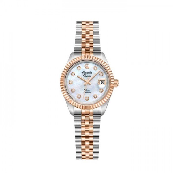 Alexandre Christie AC 5019 Silver Rosegold White 27mm LDBTRMS